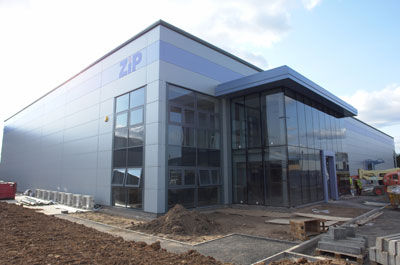 Industrial building refurbishment, roofing and cladding Zip Textiles 